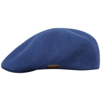 Sterkowski Rusty Cap | 100% Linen Flat for Men and Women Summer Golf English Duckbill Caps Irish Spring Peak Boys Sun Hat UK 6 3/4 Blue