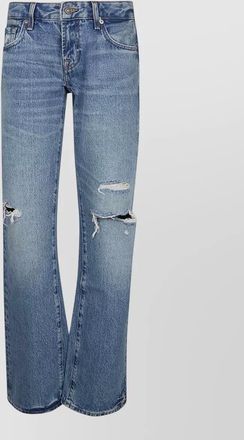 7 For All Mankind cotton low-rise relaxed-fit straight-leg jeans