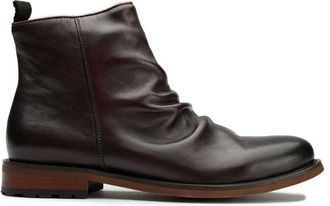 Sole Mens Crafted Axe Inside Zip Boots - Brown Leather - Size UK 12