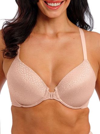 Wacoal Womens Back Appeal Front Fastener Bra - Pink Polyamide - Size 42DD
