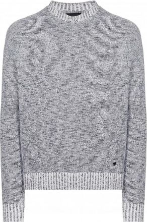 Emporio Armani Wollen Trui met Ronde Hals - Heren - Ronde hals truien - Veelkleurig - L - Wol - Truien & Vesten