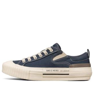 Skechers (WMNS) Skechers New Moon Low Canvas Shoes Navy 155391-NVY