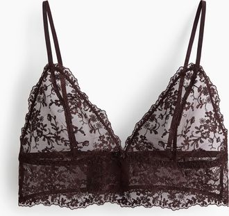 H&M Besticktes Bralette - Brown