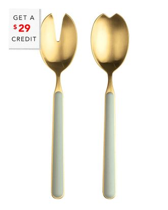Mepra 2Pc Fantasia Ice Salad Serving Set With $29 Credit
