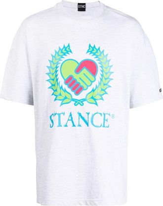 Stance logo-print short-sleeve T-shirt - men - Cotton - M - Grey