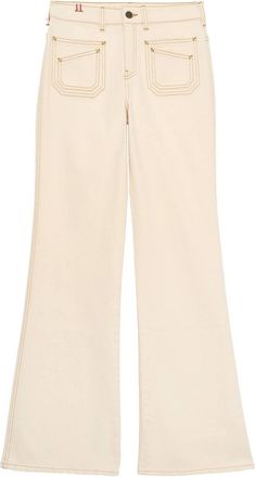 Ines De La Fressange Womens Rick Jeans In Off White