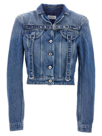 Off-white Blue Cargo Crop jacket