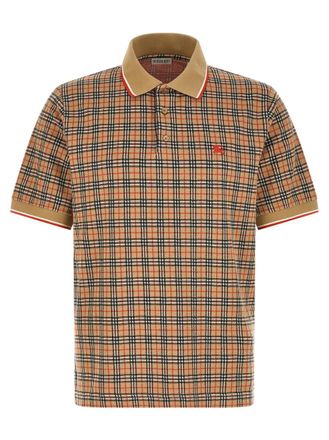 Burberry Brown Shirt Collar Polo