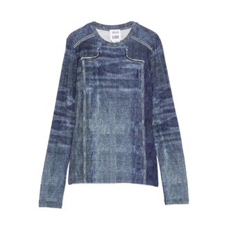 Liu Jo T-shirts and Polos - female - Liu Jo - Long Sleeve T-Shirts - Blue - S - Tops