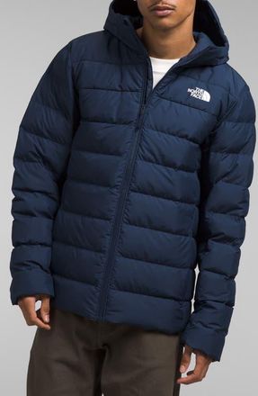 The North Face Aconcagua 3 Water Repellent Hood Jacket in Summit Navy-Npf at Nordstrom, Size Xx-Large