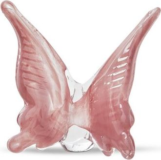 Tag Pink Art Glass Butterfly Decor 4.75x2.75x4.36 in in Yellow at Nordstrom