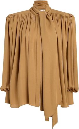 Khaite Vali Top - female - Khaite - Blouses - Beige - 2XS - Blouses & Shirts