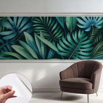 Tulup Carta Da Parati Autoadesiva - Fotomurale Adesivo - Design Elegante - Stile Moderno - Foglie Tropicali 250x104 Cm