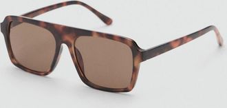Mango Occhiali da sole aviatore montatura acetato cioccolato - Donna - Taglia unica - MANGO