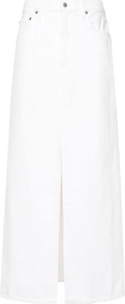 A Gold E Leif denim skirt - women - Regenerative Cotton - 27 - Neutrals