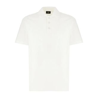 Fendi Heren, Tops, Wit, Maat: XL Piqu&eacute;