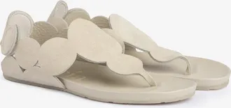 Pedro Garcia Flat anatomical sandal in white suede| Jamee | Spring Summer 26 | PEDRO GARCIA