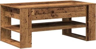 vidaXL Coffee Table Old wood 102 x 55 x 45 cm Engineered wood Vidaxl
