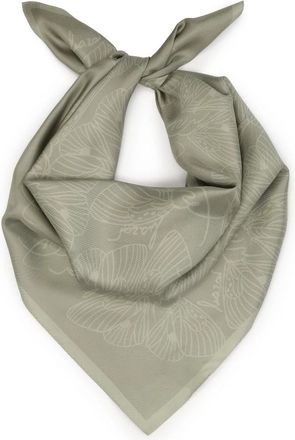 Kazar Grijze sjaal met grafisch patroon - Dames - Zijden sjaals - Grijs - ONE Size - Accessoires