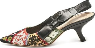 Dior Pumps a punta con ricamo - Nero