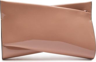 Christian Louboutin Loubitwist Patent Leather Clutch - Beige - One Size
