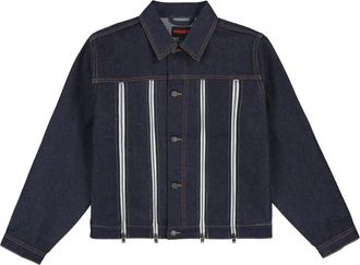 Pleasures Raw Indigo Trucker Jack - Heren - Zomerjassen - Blauw - L - Katoen - Jassen