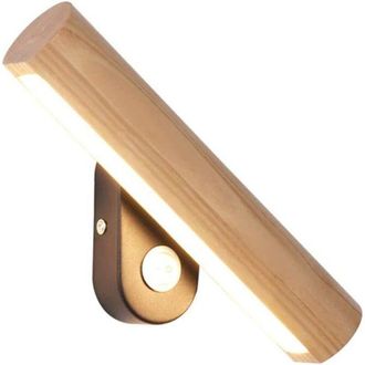OEM Aplique De Pared Led De Madera, Luz De Pared Giratoria, Iluminaci&oacute;n De Pared Moderna Para Interiores, L&aacute;mparas De Mesilla De Noche De Madera Para Dorm