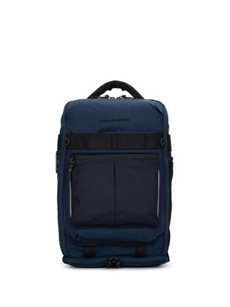Piquadro logo-lettering backpack - Blue