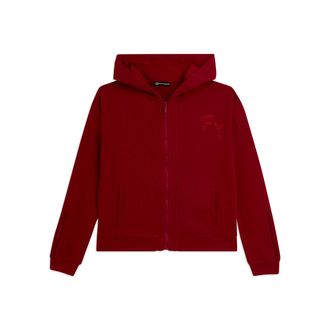 Freddy Felpa Cappuccio con Zip e Dettagli Ricamati