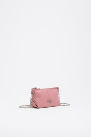 Bimba & Lola Micro Leather Crossbody Bag in Pink at Nordstrom