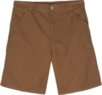 Carhartt Work in Progress Marshall logo-appliqu&eacute; cotton shorts - men - Cotton/Polyester/Cotton - 30 - Brown