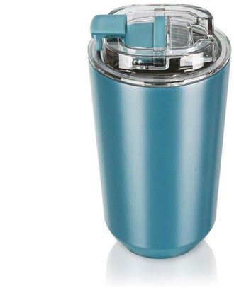 OEM Taza T&eacute;rmica Con Tapa, Taza De Viaje Para Caf&eacute;, Taza De Acero Inoxidable Con Aislamiento Al Vac&iacute;o, Reutilizable, Color Blanco Roto, 380 Ml