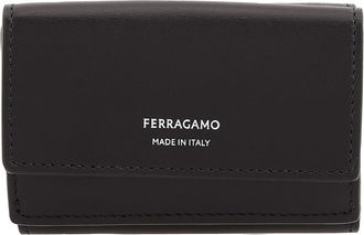 Ferragamo Tri-Fold Leather Card Holder