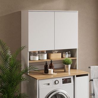 Vicco Armario Para Lavadora Viktor, Blanco/artesano, 93.6 X 100.4 Cm, Vicco