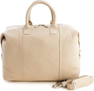Royce Leather Weekend Leather Duffle Bag in Taupe at Nordstrom