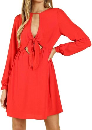 Honey Punch Start The Party Dress In Red