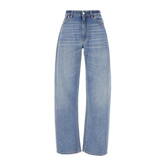 Stella McCartney Stella McCartney, Loose-fit Jeans, female, Blue, Size: W26 Five-pocket Jeans