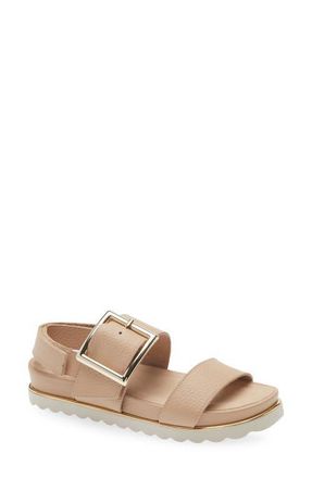 Chocolat Blu Caia Slide Sandal in Cream Leather at Nordstrom, Size 6.5-7Us