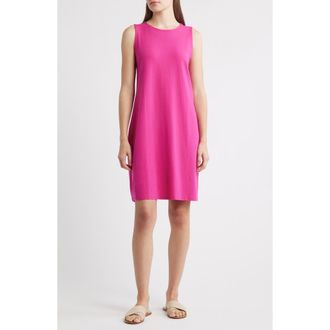 Eileen Fisher Jersey Shift Midi Dress in Fuchsia at Nordstrom Rack, Size Xx-Small