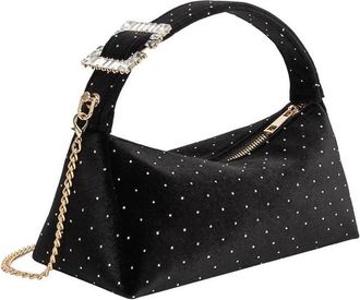 Melie Bianco Womens Velvet Crossbody Bag In Shanice