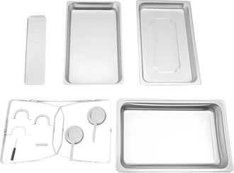 OEM Juego De Platos Calientaplatos, Fuente De Calor Alimentada Por Alcohol, Dise&ntilde;o Elegante, 1 Compartimento