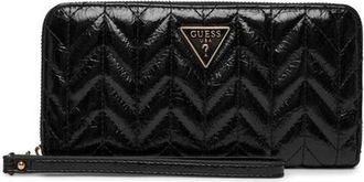 Guess Accessoires, Dames, Zwart, ONE Size, Cheryl Quilted Chevron Portemonnee