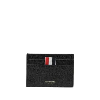 Thom Browne Leather Card Holder With Logo