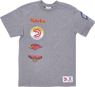 Mitchell & Ness T-Shirts - Heren - T-shirts - Grijs - S - Tops