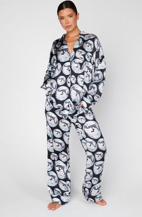 Show me your Mumu Overslept PJ Set in Disco Ball Silky at Nordstrom, Size X-Large