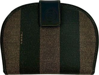 Fendi Black Brown Leather Wallet (Bi-Fold) (Pre-Owned)