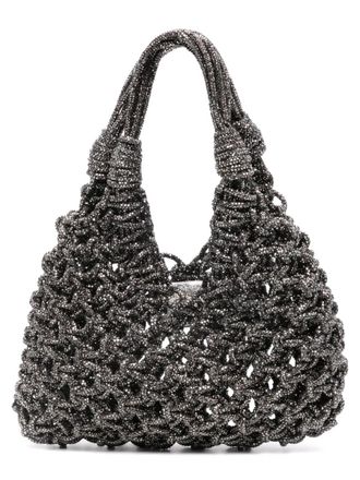 Hibourama Bags Chunky Open Weave Shimmering Shoulder Bag