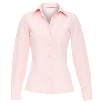 Michael Kors Collection pink silk cotton crystal button top