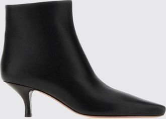 PARIS TEXAS Smooth Leather Ankle Boots with Stiletto Heel and Pointed Toe