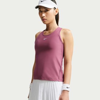 Nike Womens Victory Dri-FIT Tennis Tank Top in Red | FD5584-654